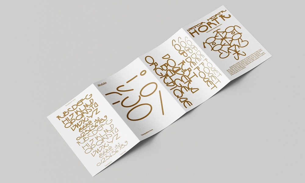 Typographie Horta specimen